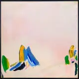 Rose pâle du Daikakuji by Olivier Debré, 1994, oil on canvas, sold Mar 2024