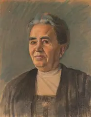 Bildnis Theresia Gendebien by Barthel Gilles, 1934, pastel, offered Mar 2024