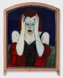 Serious Redhead by Gregory Grenon, 1990, oil, offered Mar 2024