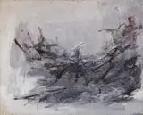 Lettre sans reponse by Karskaya, 1957, oil on canvas, sold Mar 2024