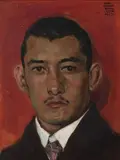 Porträt (Oskar Kokoschka?) by Joseph Ortloff, 1917, oil on panel, sold Mar 2024