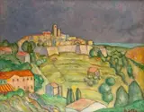 St by Louis Seel, 1920, oil on canvas, sold Mar 2024