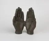 Handlese- Kunstbuch (Chiromantisches Manuskript) by Timm Ulrichs, bronze, sold Mar 2024