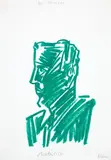 Mr by Bernhard Blume, oil, offered Mar 2024