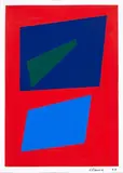 Composition by Geneviève Claisse, 1966, gouache, sold Mar 2024