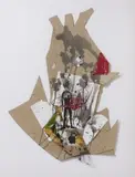 Ja-Jahr by Felix Droese, 1990, collage, sold Mar 2024