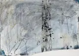 Turm by Walter Dahn, 1990, oil, offered Mar 2024