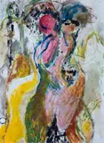Ohne Titel by Felix Droese, 1987, gouache, sold Mar 2024