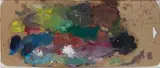 Ohne Titel by Felix Droese, oil, sold Mar 2024