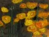 California Mohn by Klaus Fußmann, 1989, gouache, sold Mar 2024