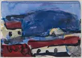 Ohne Titel (Palermo) by Klaus Fußmann, 1997, watercolor, offered Mar 2024
