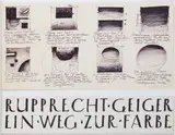 Zu: Ein Weg zur Farbe by Rupprecht Geiger, 1977, pencil, sold Mar 2024