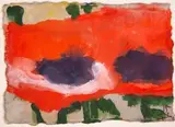 Ohne Titel (Mohn) by Klaus Fußmann, 2015, watercolor, sold Mar 2024