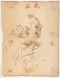 Friely by Horst Janssen, 1977, pencil, sold Mar 2024