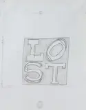 Lost by Jack Pierson, 1996, pencil, offered Mar 2024