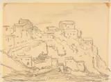 Olevano by Franz Radziwill, pencil, sold Mar 2024