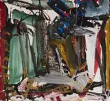 Ohne Titel by Helmut Sturm, 1989, acrylic, sold Mar 2024