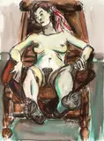 Ohne Titel by Norbert Tadeusz, 1989, oil, offered Mar 2024