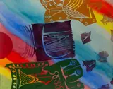 Flugkörper by Heinz Trökes, 1971, watercolor, sold Mar 2024