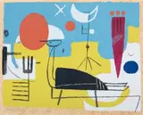 Paradiesvogel by Max Ackermann, 1948, screenprint, sold Sep 2024