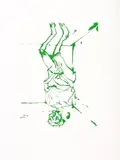 Serpentine by Georg Baselitz, 2022, etching, sold Sep 2024