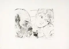 Battenbergs by Max Beckmann, 1916, etching, sold Sep 2024