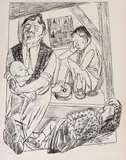 Die Nacht by Max Beckmann, 1922, lithograph, sold Sep 2024