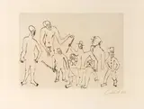 Ohne Titel (aus: Santa Claus) by Alexander Calder, 1974, etching, offered Sep 2024