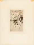 Kuh / Weidensträucher by Lovis Corinth, etching, offered Sep 2024