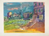 Montmartre by Jean Dufy, color lithograph, sold Sep 2024