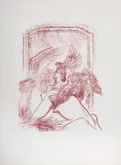 Sphinx by Max Ernst, 1939, lithograph, offered Sep 2024