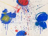 The Upper Red by Sam Francis, 1963, color lithograph, offered Sep 2024