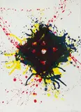 Ohne Titel (zu: Papierski Portfolio) by Sam Francis, 1992, color lithograph, sold Sep 2024