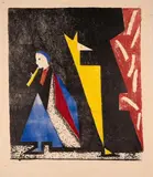 Orpheus by Werner Gilles, 1951, color lithograph, sold Sep 2024