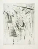 Warten by Walter Gramatté, 1918, drypoint, sold Sep 2024