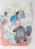 Soirée (Aus: Ecce Homo) by George Grosz, 1922, lithograph, sold Sep 2024
