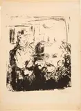 In der vierten Klasse (4 by Erich Heckel, 1907, lithograph, sold Sep 2024