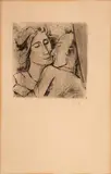 Liebespaar by Karl Hofer, drypoint, offered Sep 2024