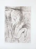 Akrobatin by Antonius Hoeckelmann, 1992, etching, offered Sep 2024