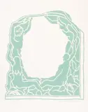 Plein Air by Allen Jones, 2017, woodcut, sold Sep 2024