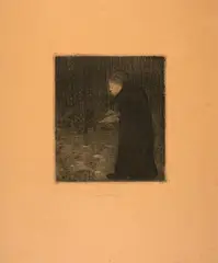Blinde Frau im Walde by Paula Modersohn-Becker, etching, sold Sep 2024