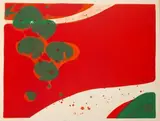 Sommer by Teruko Yokoi, 1972, color lithograph, sold Sep 2024