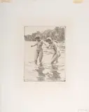 Badende by Anders Zorn, etching, sold Sep 2024