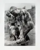Truck drivers bathing in river Lombaréré in Gabon 1989 by Brian Graham, 2002, gelatin silver print, offered Sep 2024