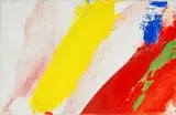 Petite barre jaune by Olivier Debré, 1992, oil on canvas, sold Sep 2024