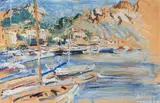 Cassis by Anton Räderscheidt, oil on board, offered Sep 2024