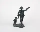 Beuys mit Affe (15 Affen für Ida) by Jörg Immendorff, 2005, bronze, sold Sep 2024