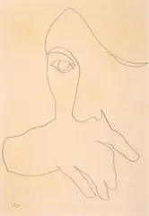 Ohne Titel 1990 by Andreu Alfaro, pencil, sold Sep 2024