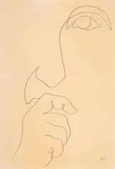Ohne Titel 1990 by Andreu Alfaro, pencil, sold Sep 2024