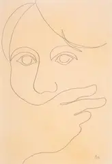Ohne Titel 1990 by Andreu Alfaro, pencil, sold Sep 2024